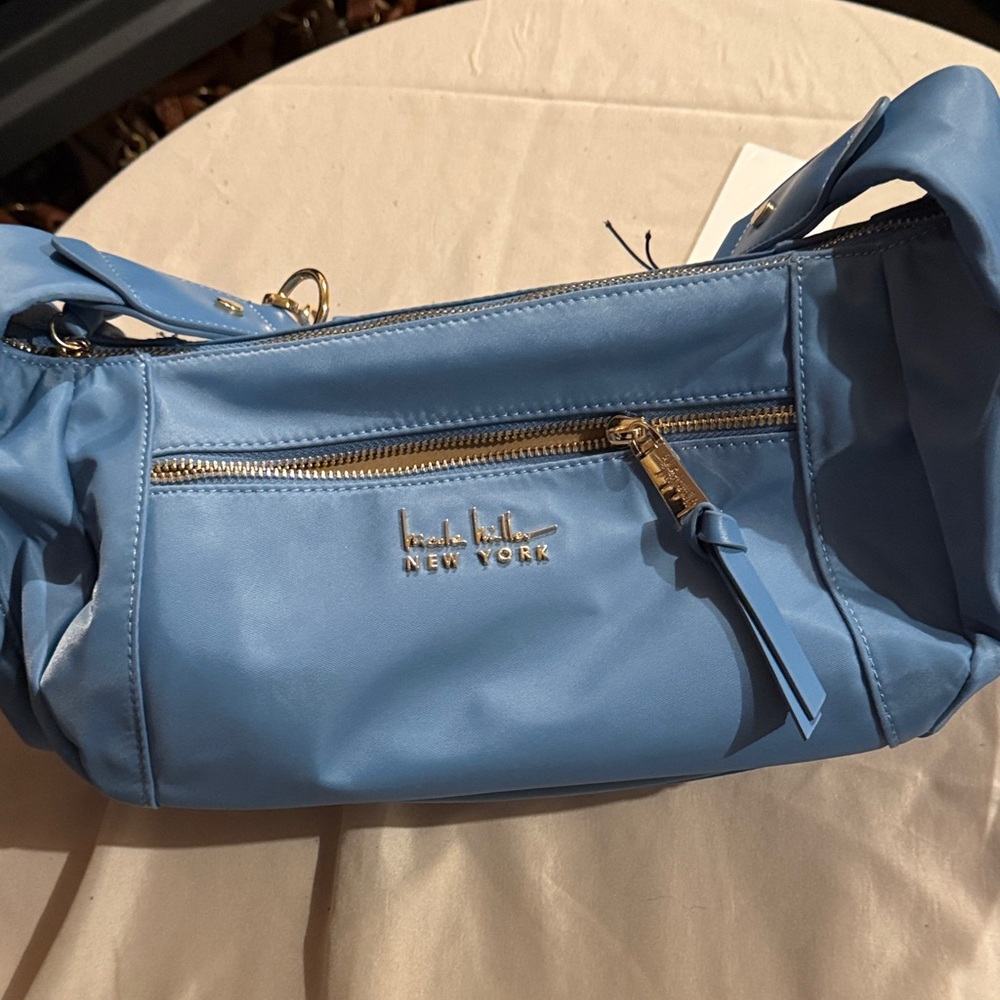 Nicole Miller Denim Blue Handbag
